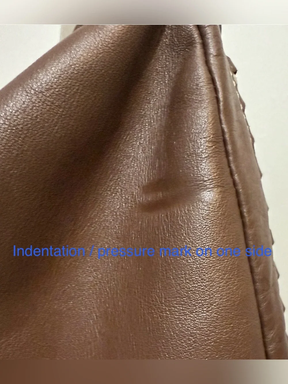 Oki-Doki Brown Faux Leather Hobo Shoulder Bag Made in Italy